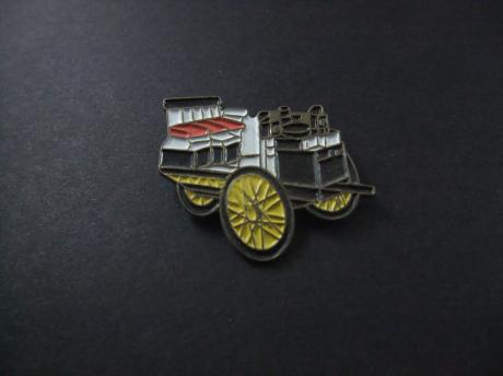 De Dion Bouton Quadricycle Dampfwagen (stoomrijtuig)1888, geel